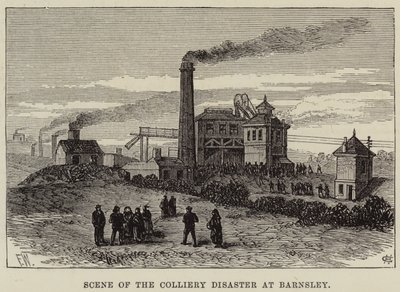 Scène de la catastrophe minière à Barnsley - Frank Watkins